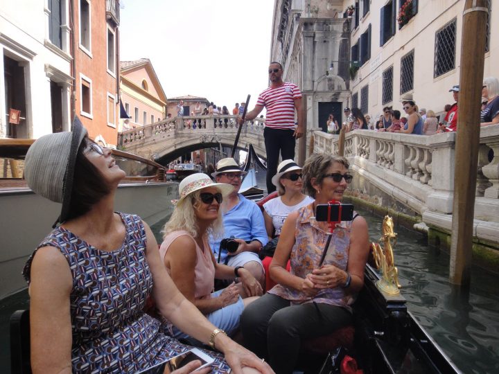 Gondola ride through the canals