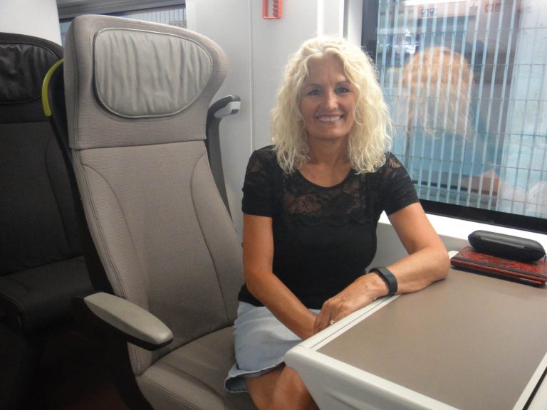 Train from Paris to London.