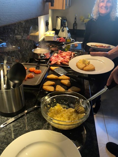 Breakfast at the Horsfield's