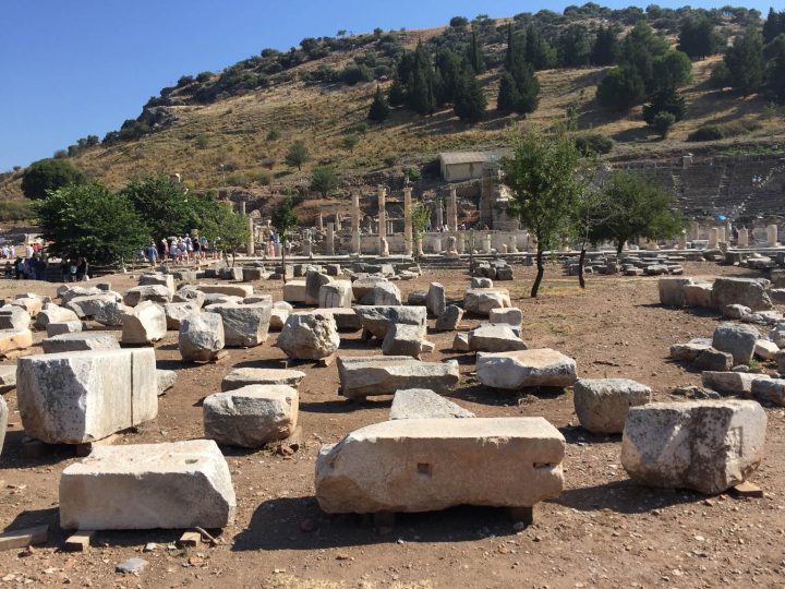 Pieces played out like a jigsaw puzzle prior to assembly.